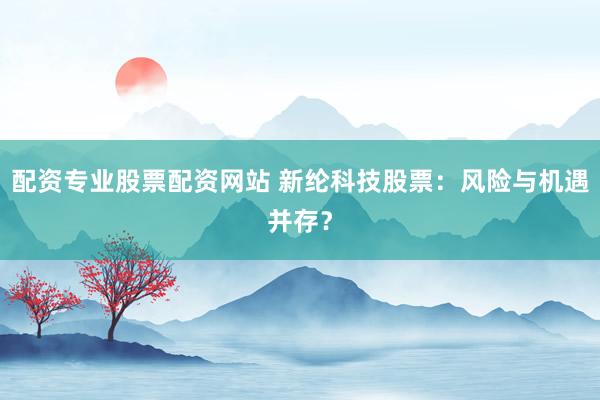 配资专业股票配资网站 新纶科技股票：风险与机遇并存？