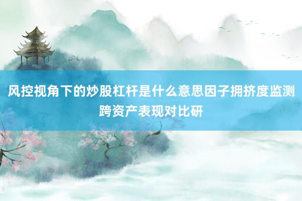 风控视角下的炒股杠杆是什么意思因子拥挤度监测跨资产表现对比研
